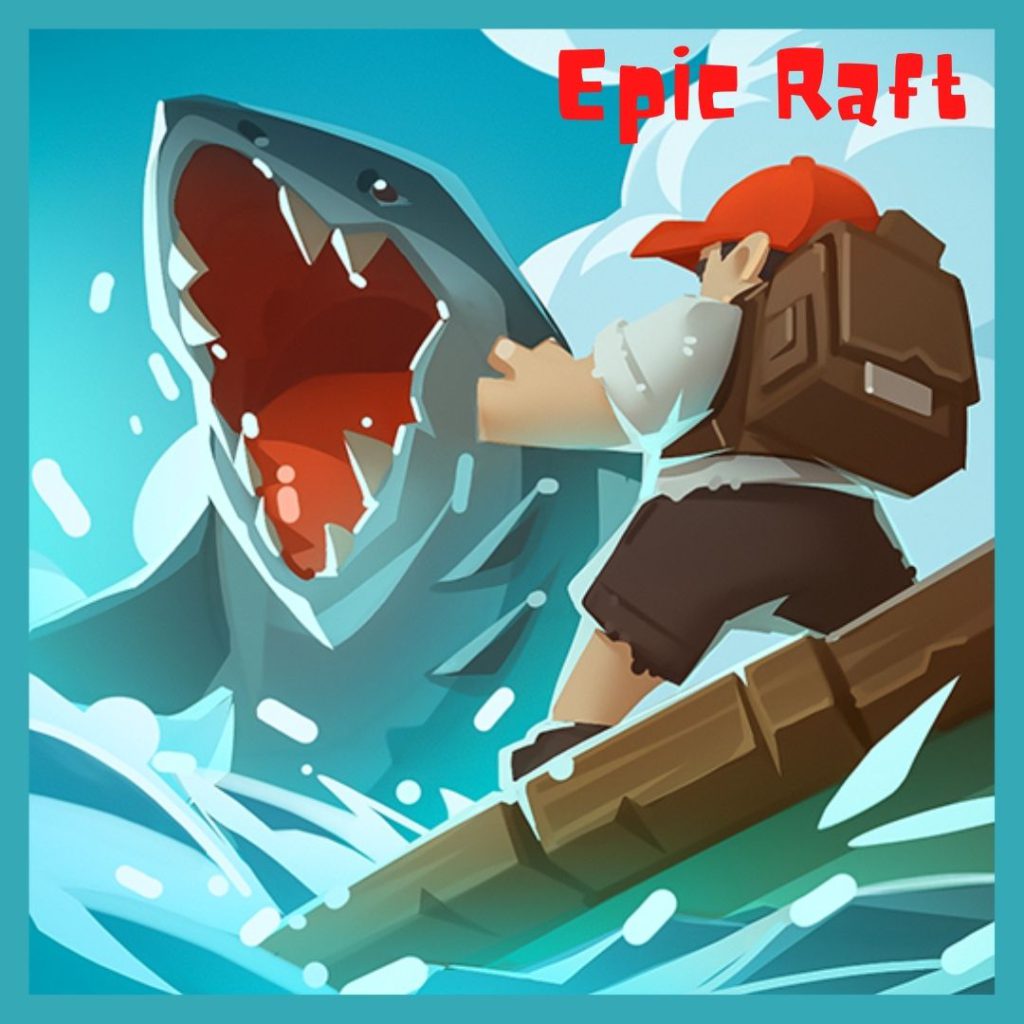 Epic-Raft-Fighting-Zombie-Shark-Survival-Poster