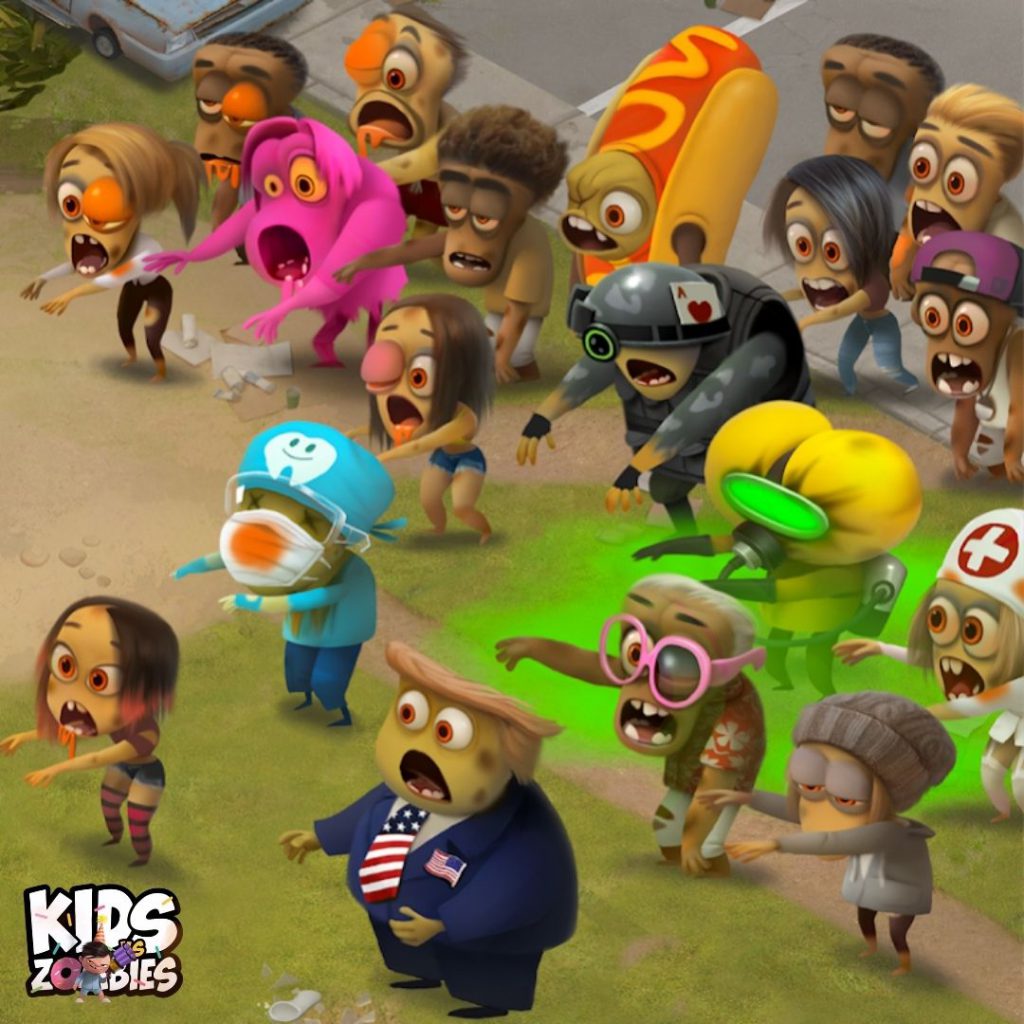 Kids-vs-Zombies-Brawl-for-Donuts-Poster