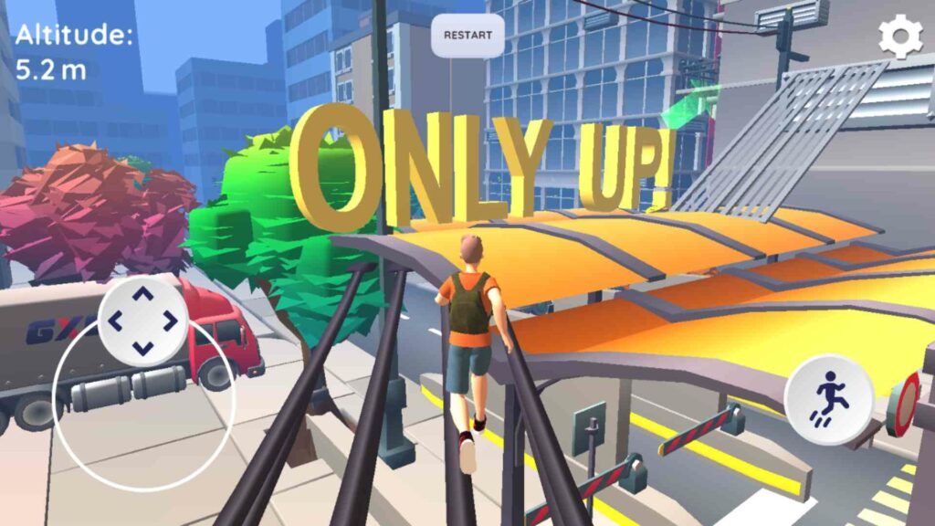 Only Up Go Parkour Poster