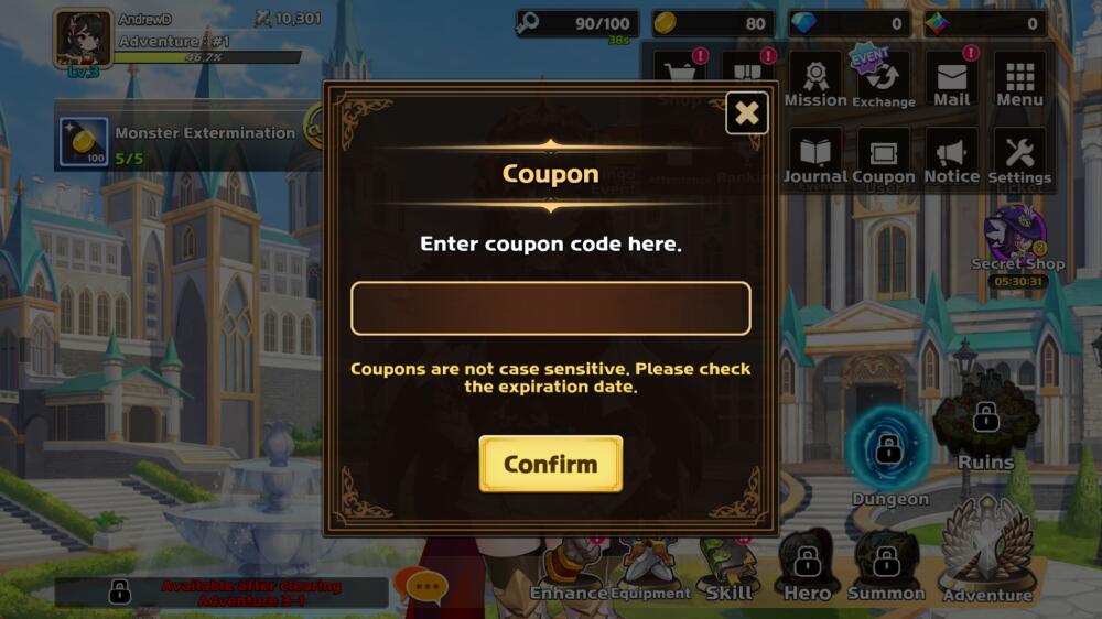 Receive Gift Code Legend of Kingdom
