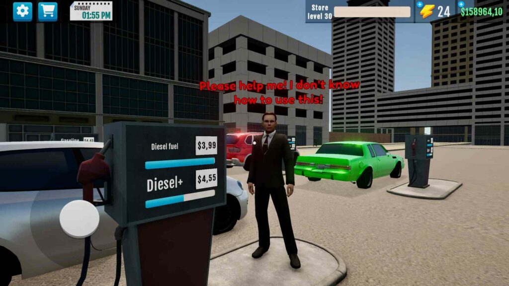 City Gas Station Simulator 3D Poster
